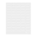 Label Tek Plastic Grapefruit Label - Clear with White Font, Water-Resistant - 2" x 1" - 100 count box