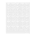 Label Tek Plastic Sweetened Tea Label - Clear with White Font, Water-Resistant - 2" x 1" - 100 count box