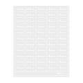 Label Tek Plastic Wheatgrass Label - Clear with White Font, Water-Resistant - 2" x 1" - 100 count box