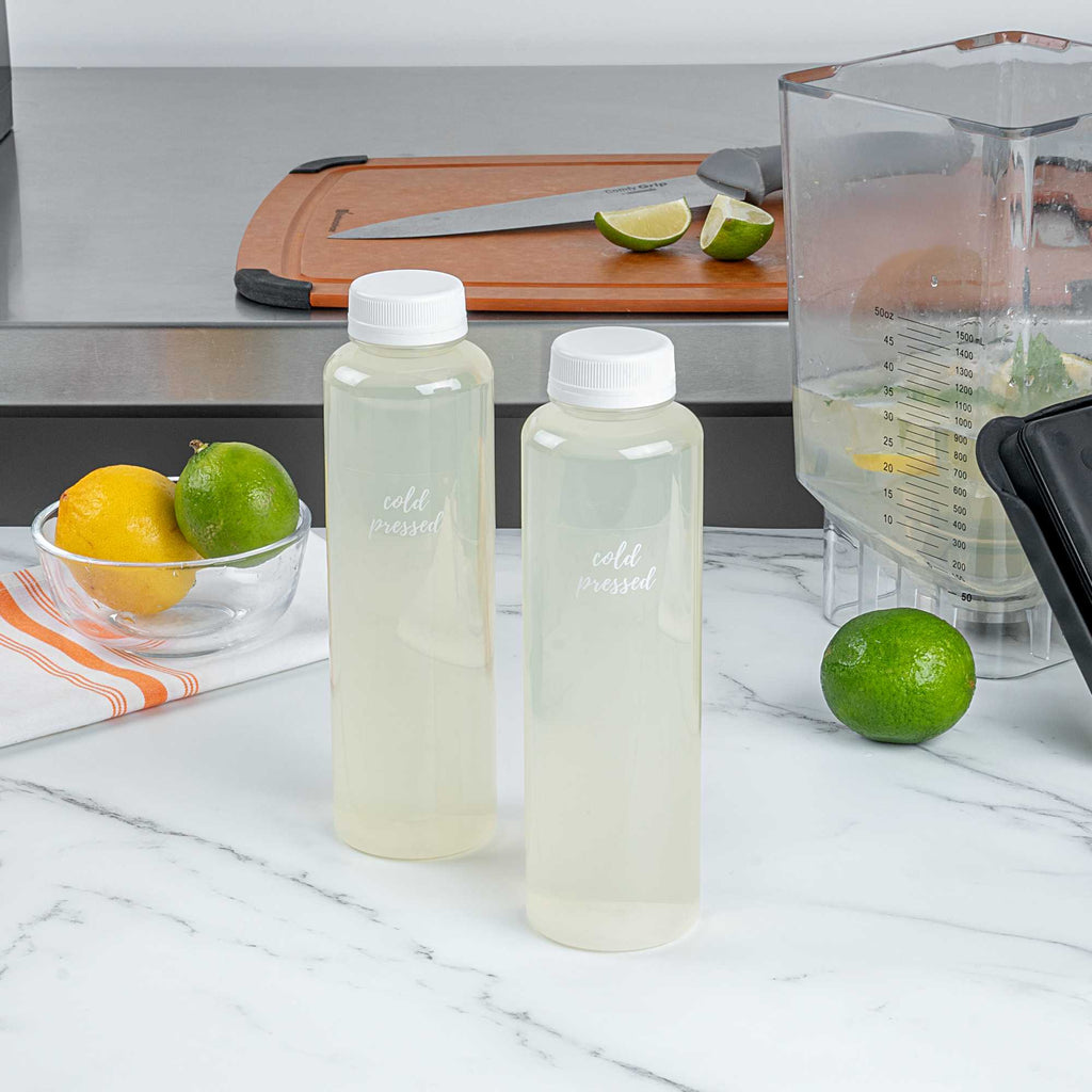 Label Tek Plastic Cold Pressed Label - Clear with White Font, Water-Resistant - 2" x 1" - 100 count box