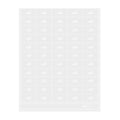 Label Tek Plastic Milk Label - Clear with White Font, Water-Resistant - 2" x 1" - 100 count box