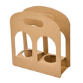 Restpresso Kraft Paper Sunrise Drink Carrier - Fits 2 Cups - 9 3/4" x 4" x 10 3/4" - 100 count box