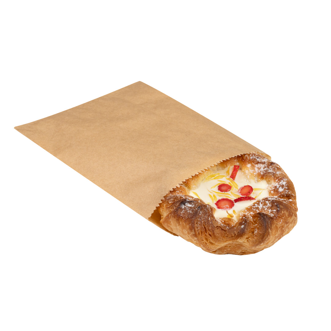 Bag Tek Kraft Paper Bag - 7" x 5" - 100 count box