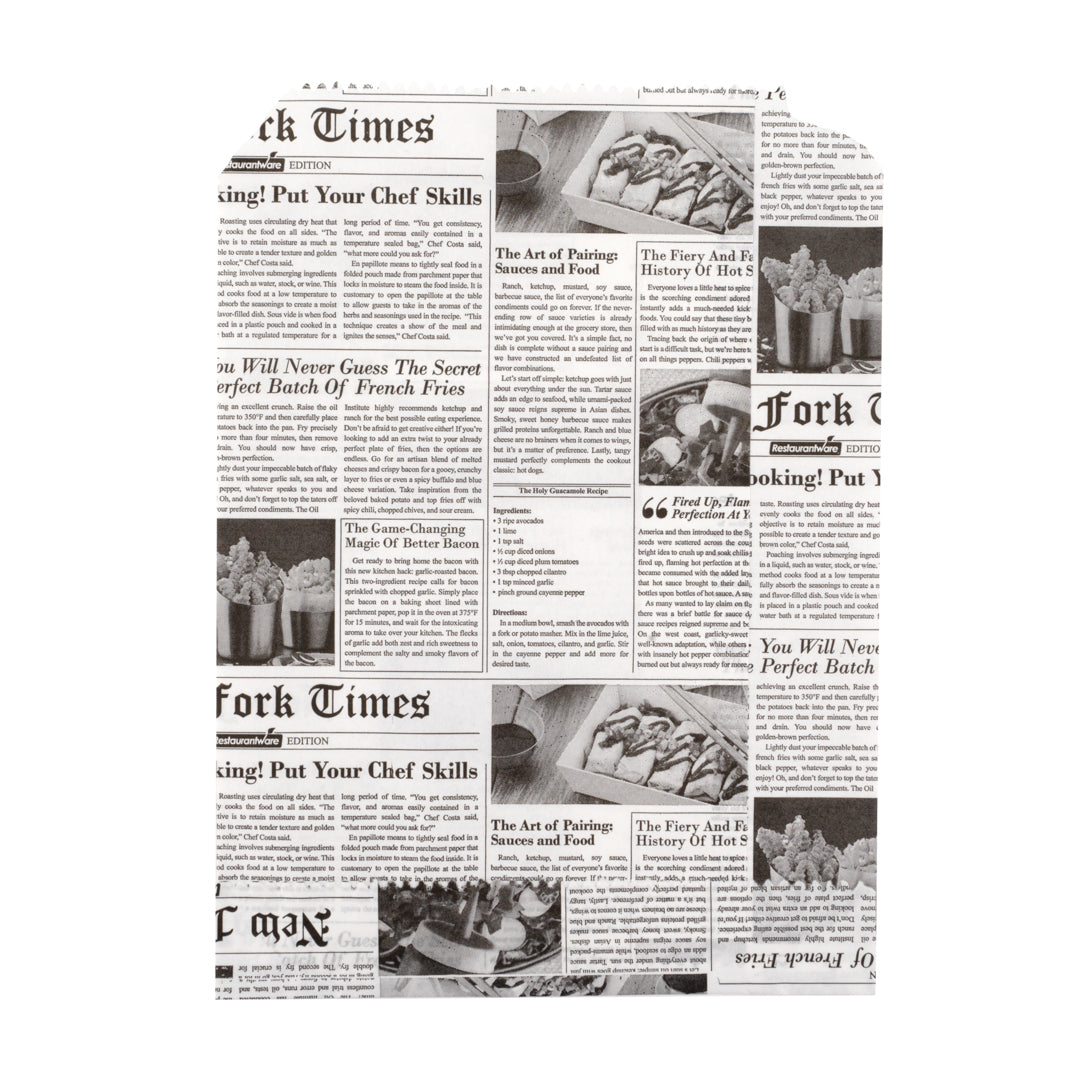 Bag Tek Newsprint Paper Bag - 7" x 5" - 25 count box