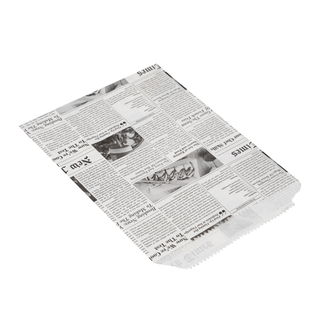 Bag Tek Newsprint Paper Bag - 7" x 5" - 100 count box