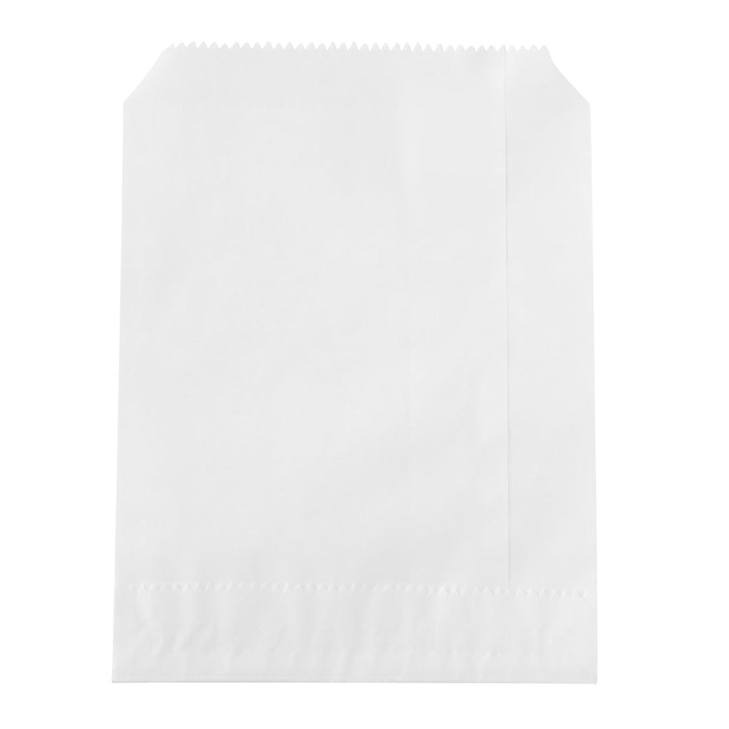 Bag Tek White Paper Bag - 7" x 5" - 25 count box