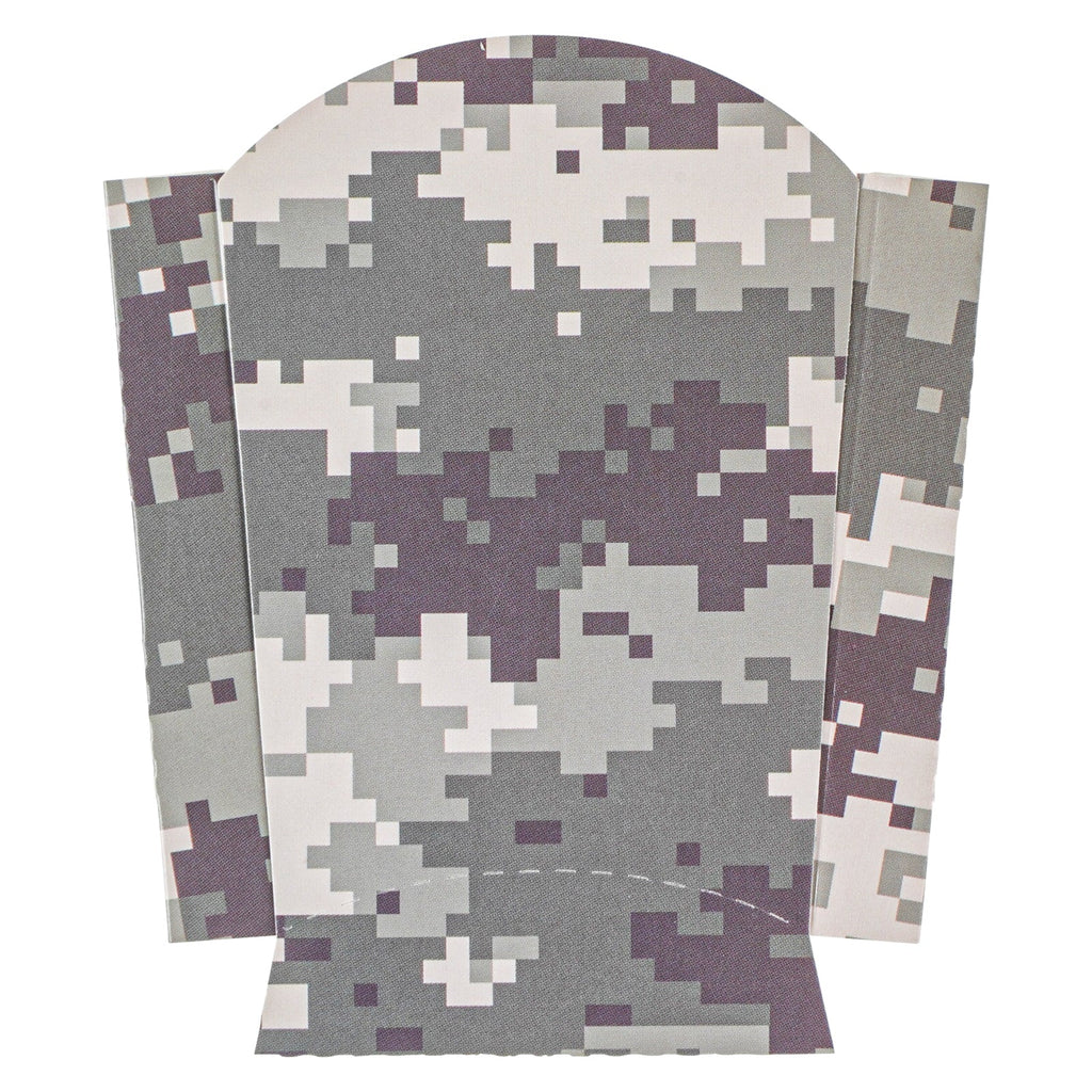Bio Tek 2 oz Camouflage Paper Fry Cup / Snack Container - 4" x 2 3/4" x 3 1/2" - 100 count box