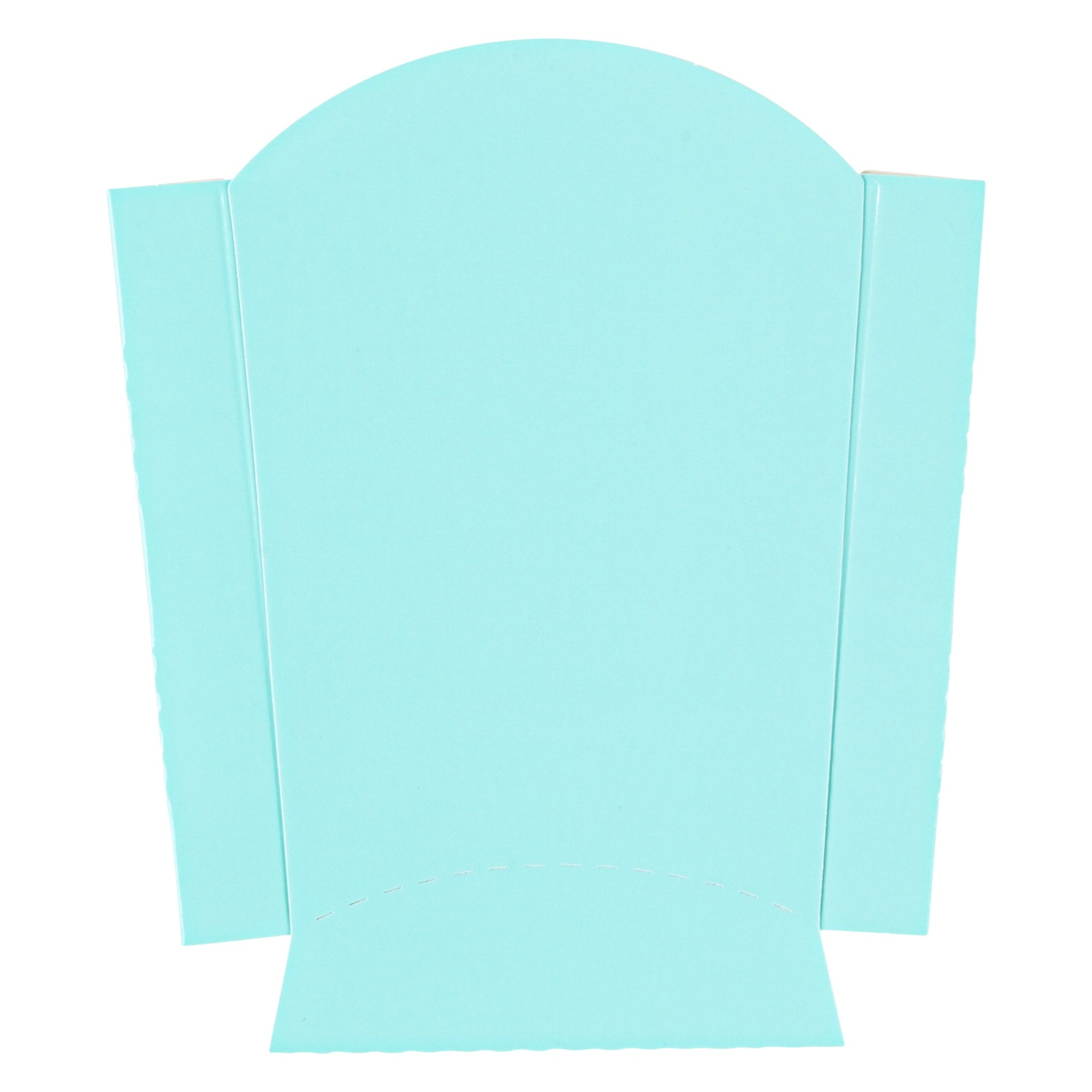 Bio Tek 2 oz Turquoise Paper Fry Cup / Snack Container - 4" x 2 3/4" x 3 1/2" - 100 count box