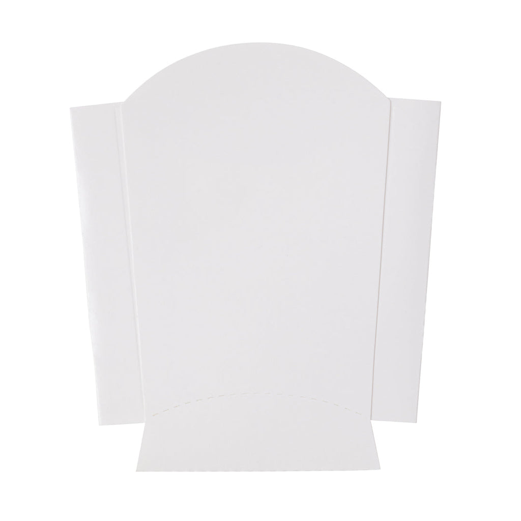 Bio Tek 2 oz White Paper Fry Cup / Snack Container - 4" x 2 3/4" x 3 1/2" - 100 count box