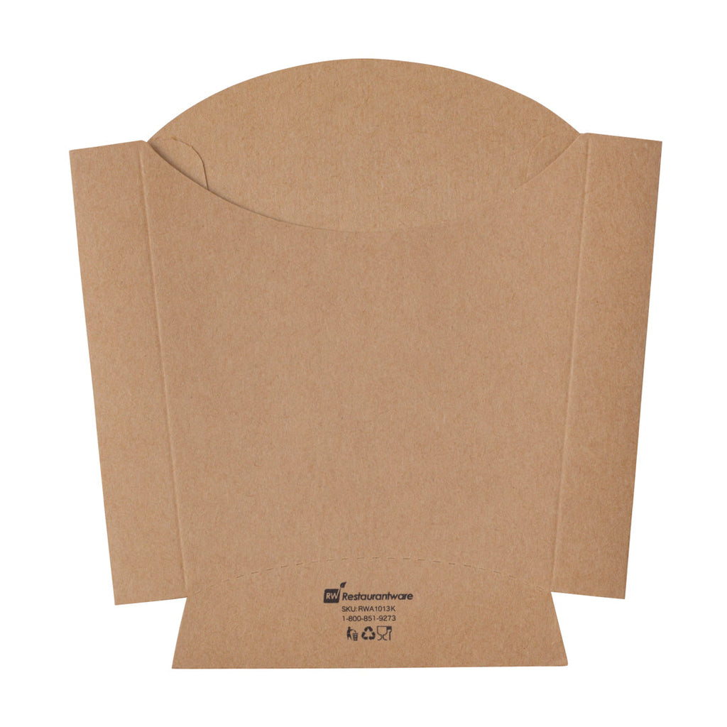 Bio Tek 3 oz Kraft Paper Fry Cup / Snack Container - 4 1/2" x 3 1/4" x 3 3/4" - 100 count box