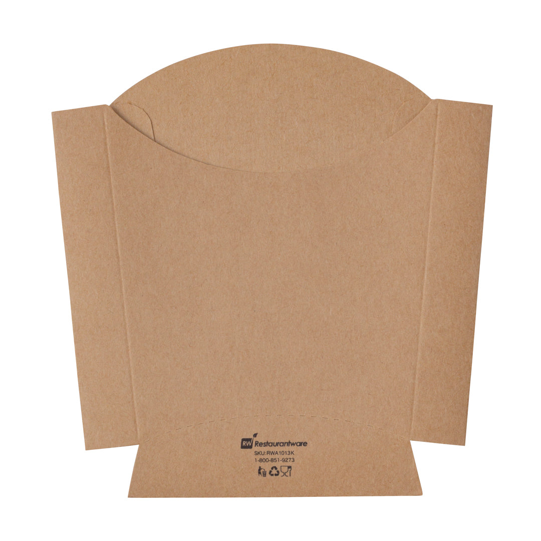 Bio Tek 3 oz Kraft Paper Fry Cup / Snack Container - 4 1/2" x 3 1/4" x 3 3/4" - 100 count box