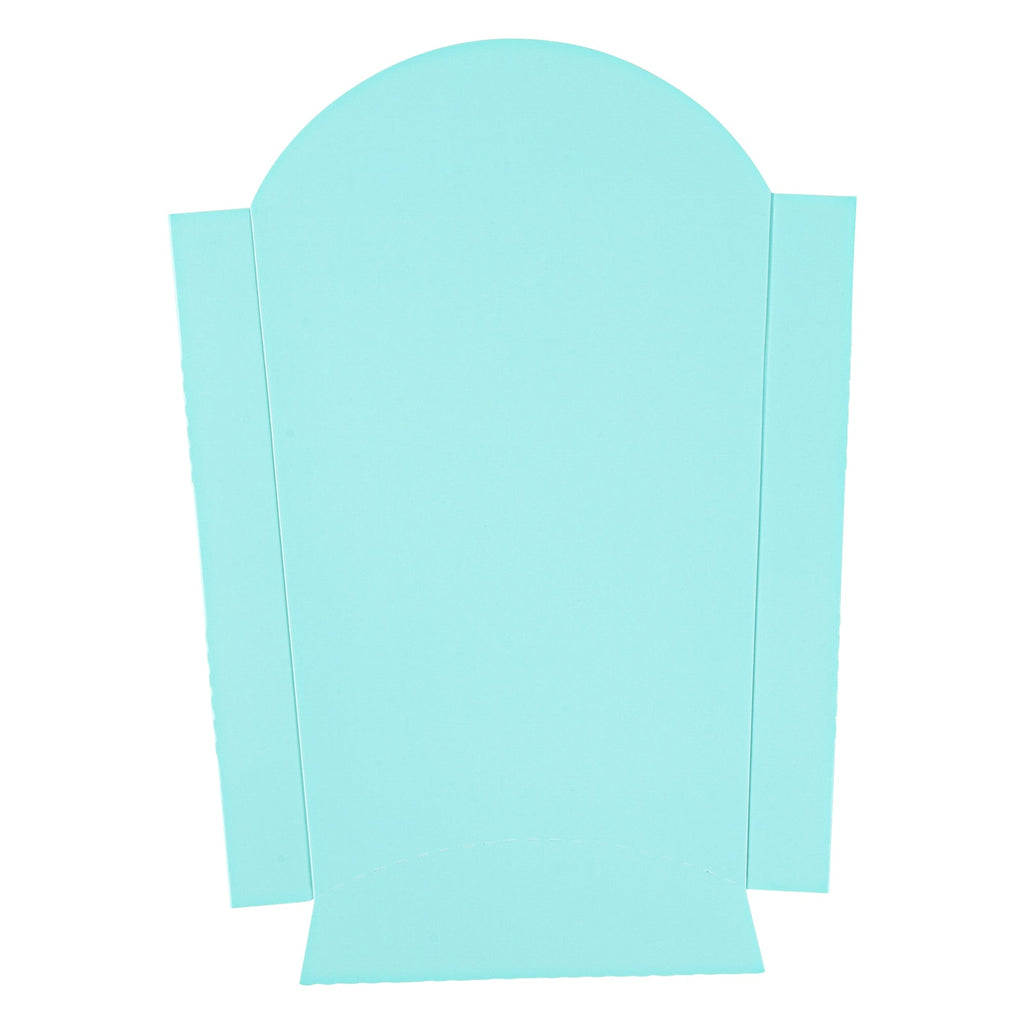 Bio Tek 4 oz Turquoise Paper Fry Cup / Snack Container - 4 3/4" x 3 1/2" x 5" - 100 count box