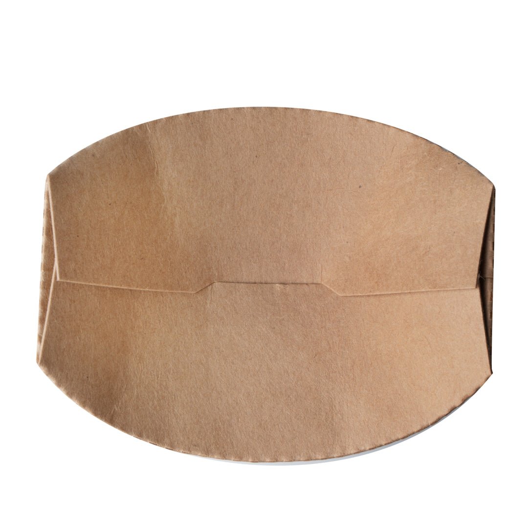 Bio Tek 16 oz Round Kraft Paper To Go Fry Cup - 3 1/4" x 3 1/4" x 4 1/4" - 100 count box
