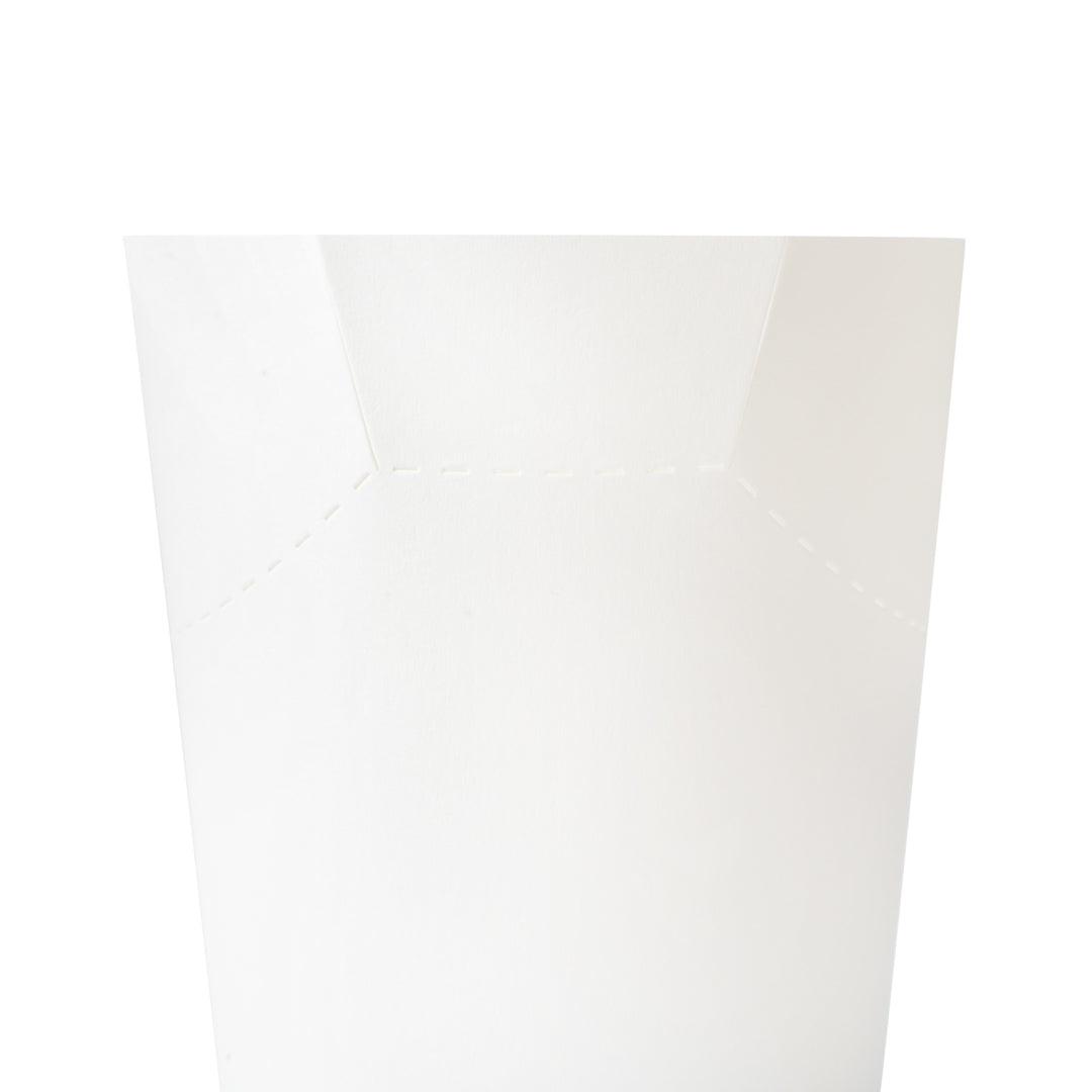 Bio Tek 16 oz Round White Paper To Go Fry Cup - 3 1/4" x 3 1/4" x 4 1/4" - 100 count box