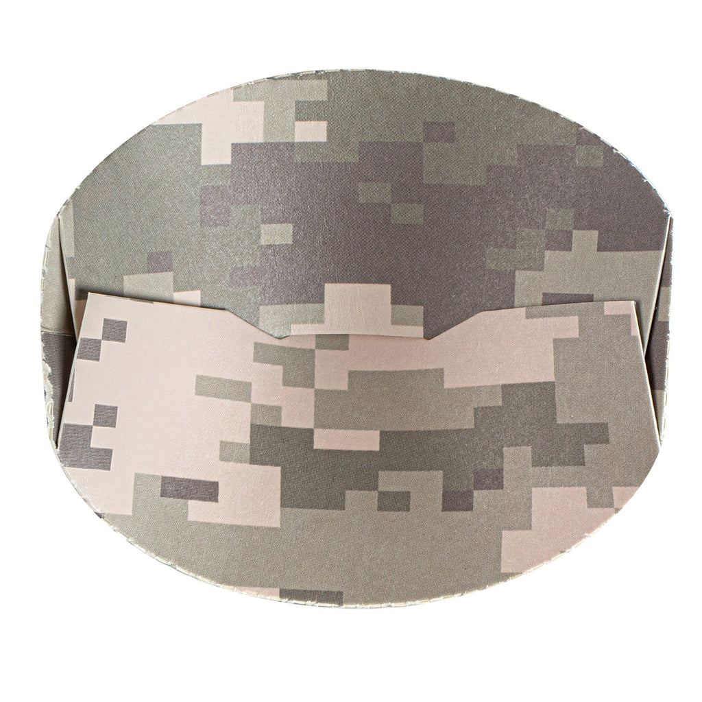 Bio Tek 20 oz Round Camouflage Paper To Go Fry Cup - 3 1/4" x 3 1/4" x 5" - 100 count box