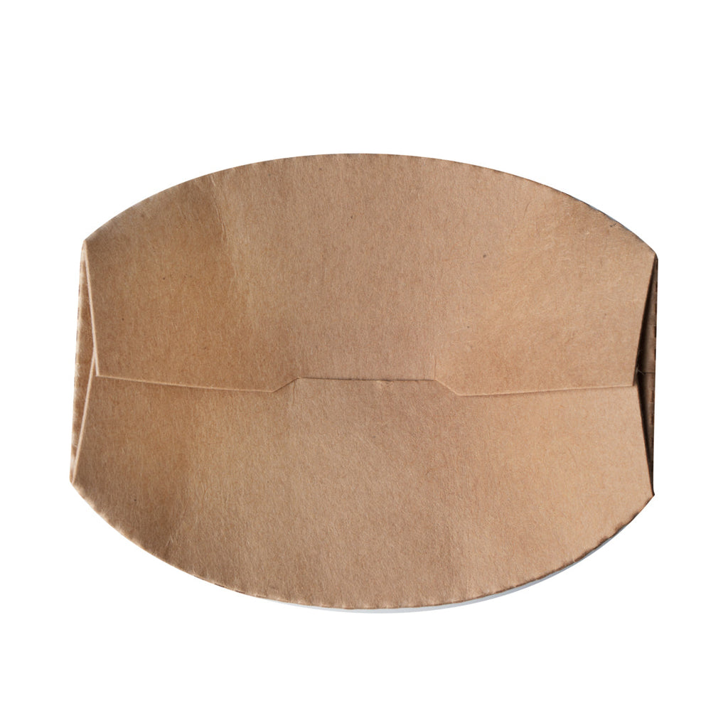 Bio Tek 20 oz Round Kraft Paper To Go Fry Cup - 3 1/4" x 3 1/4" x 5" - 100 count box