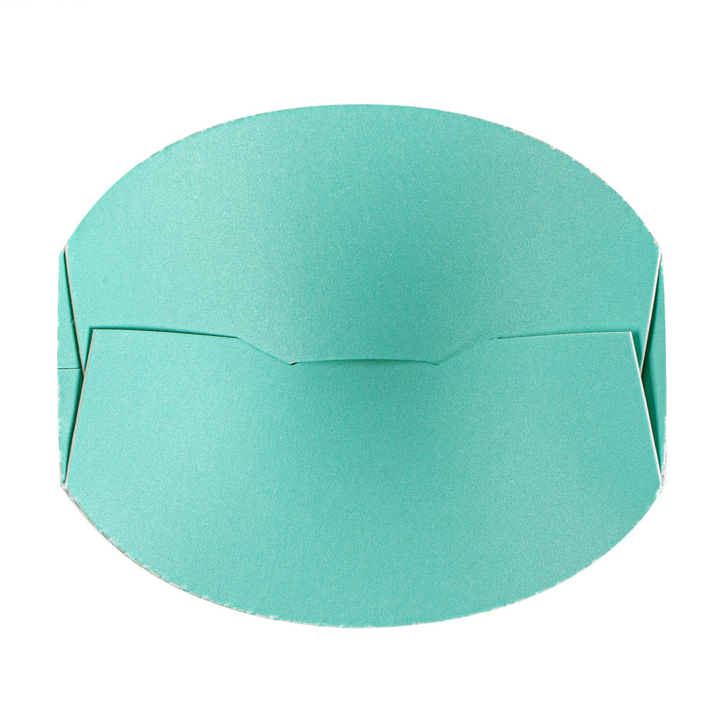 Bio Tek 20 oz Round Turquoise Paper To Go Fry Cup - 3 1/4" x 3 1/4" x 5" - 100 count box