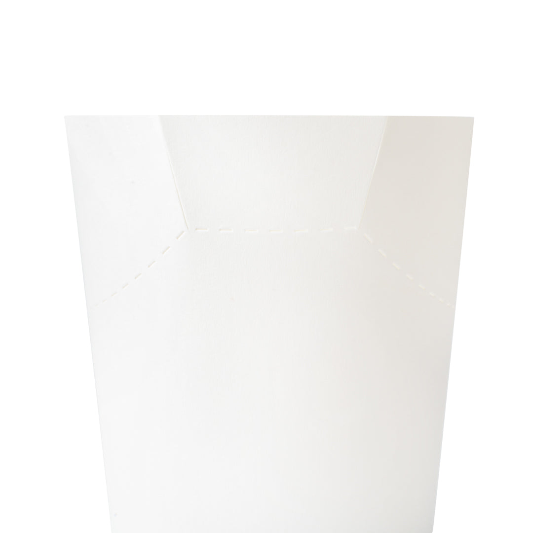 Bio Tek 20 oz Round White Paper To Go Fry Cup - 3 1/4" x 3 1/4" x 5" - 100 count box