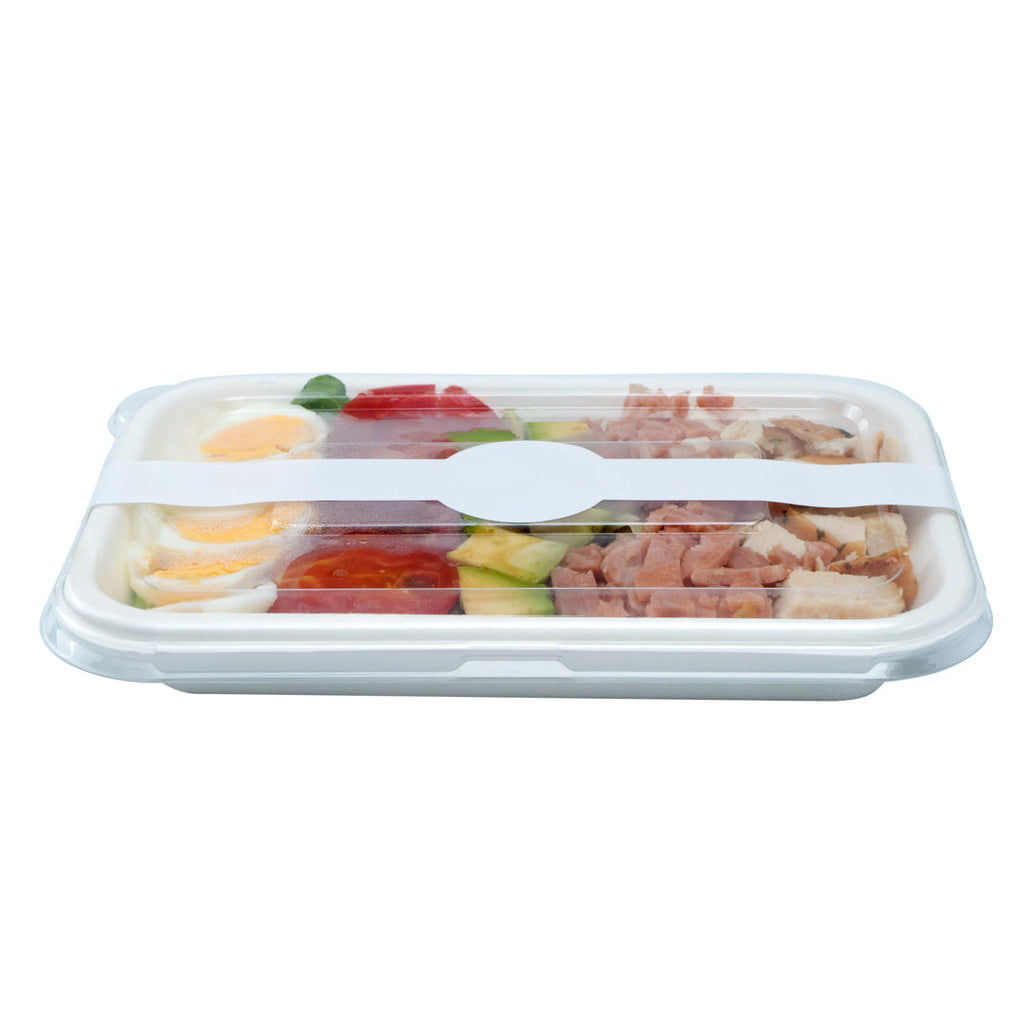 Chef 101 Round White Paper Packaging Band - Adhering - 12" - 100 count box