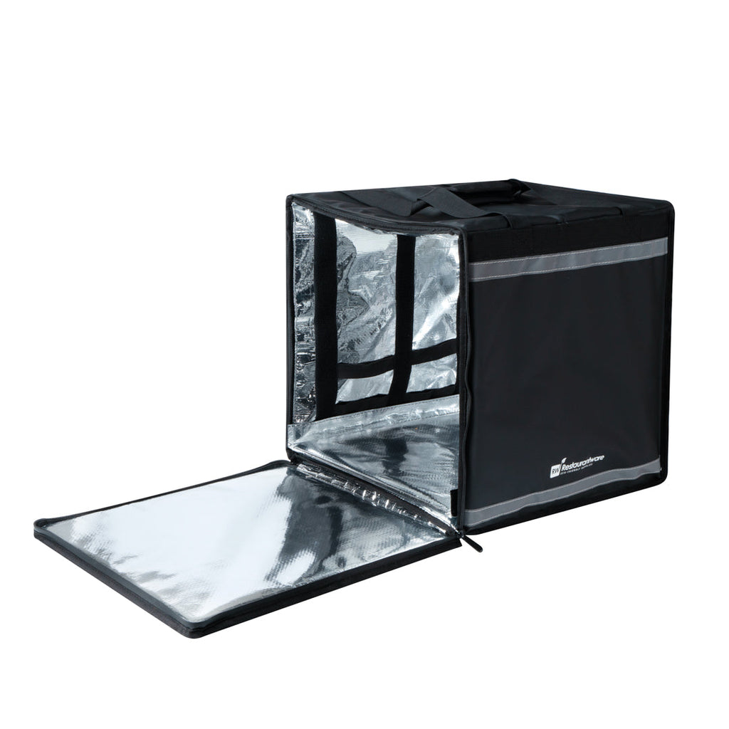 Cater Tek Black Insulated Food Delivery / Catering Bag - with Removable Insert - 17 3/4" - 1 count box