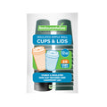 Restpresso 12 oz Dark Green Paper Ripple Wall Coffee Cup - with Black Lid - 3 1/2" x 3 1/2" x 5" - 20 count box