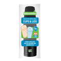 Restpresso 8 oz Black Paper Ripple Wall Coffee Cup - with Black Lid - 3 1/2" x 3 1/2" x 4" - 400 count box