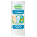 Restpresso 8 oz Light Green Paper Ripple Wall Coffee Cup - with White Lid - 3 1/2" x 3 1/2" x 4" - 20 count box