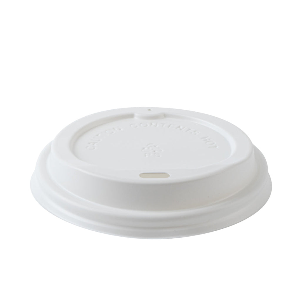 Restpresso 8 oz Tangerine Orange Paper Ripple Wall Coffee Cup - with White Lid - 3 1/2" x 3 1/2" x 4" - 400 count box