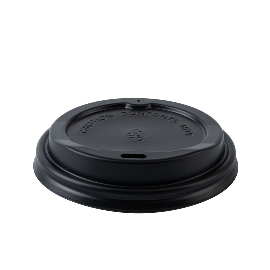 Restpresso 16 oz Gray Paper Ripple Wall Coffee Cup - with Black Lid - 3 1/2" x 3 1/2" x 6 1/4" - 200 count box