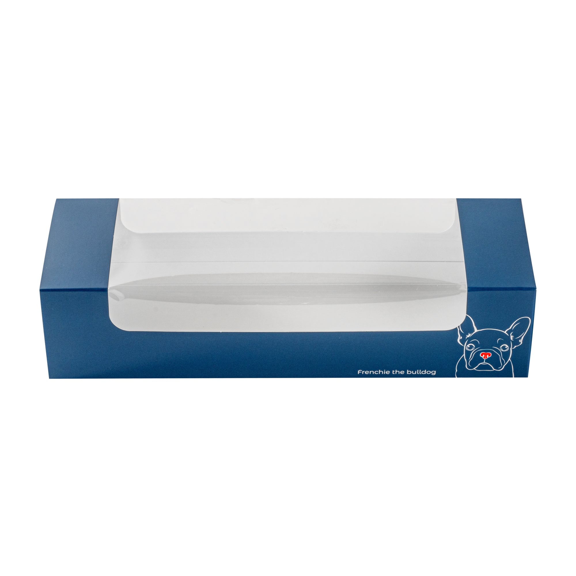 Pastry Tek Frenchie Paper Pastry / Cake Box - with Window - 9 3/4" x 3 1/4" x 2 1/4" - 100 count box