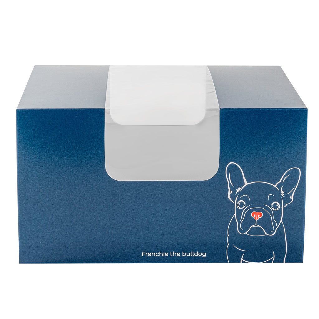 Pastry Tek Frenchie Paper Pastry / Cake Box - with Window - 7" x 6" x 4"- 100 count box