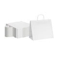 Saving Nature White Paper Retail Bag - with Handles - 12 1/2" x 8 1/4" x 11 1/4" - 100 count box