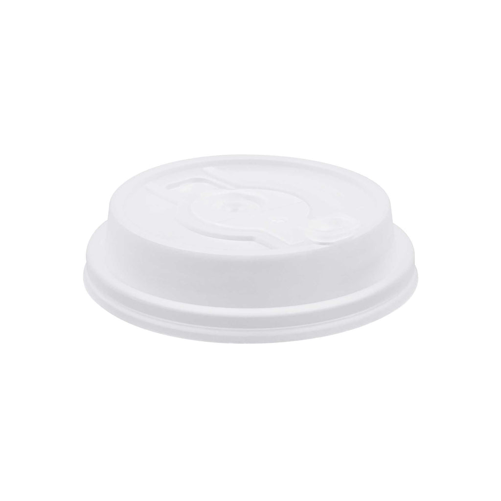 Restpresso Clear Plastic 2-in-1 Straw or Sippy Coffee Cup Lid - with Detachable Double Plug, Fits 8, 12, 16 and 20 oz - 25 count box