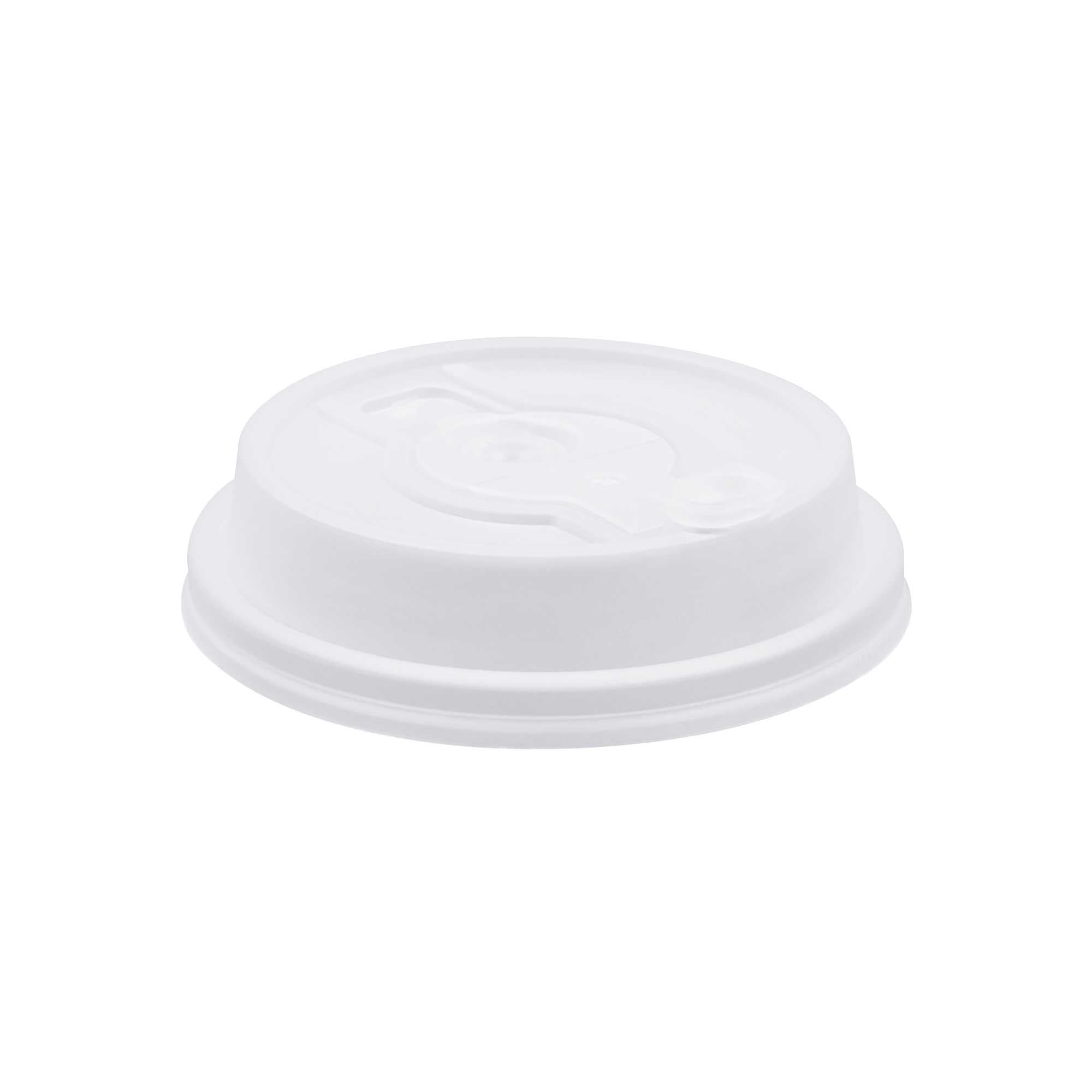 Restpresso Clear Plastic 2-in-1 Straw or Sippy Coffee Cup Lid - with Detachable Double Plug, Fits 8, 12, 16 and 20 oz - 25 count box