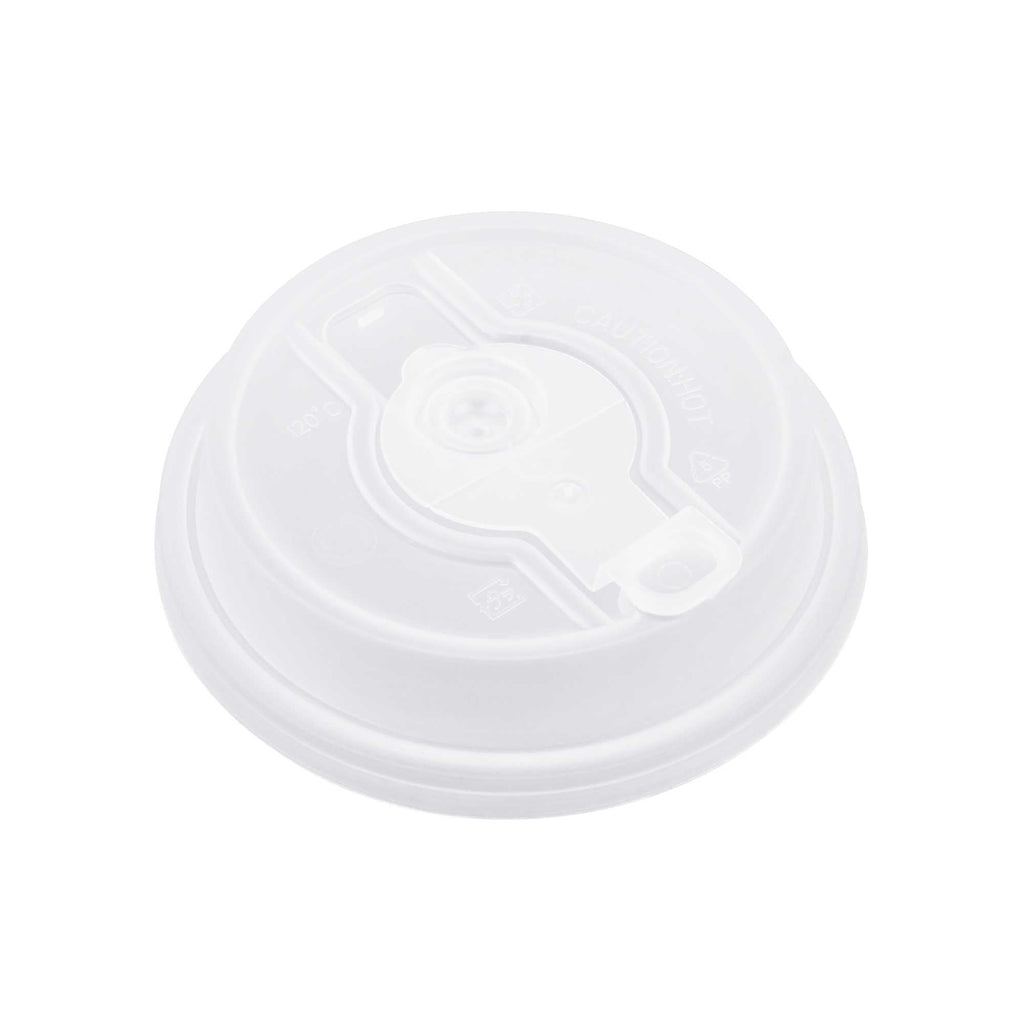 Restpresso Clear Plastic 2-in-1 Straw or Sippy Coffee Cup Lid - with Detachable Double Plug, Fits 8, 12, 16 and 20 oz - 500 count box