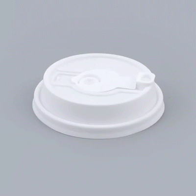 Restpresso White Plastic 2-in-1 Straw or Sippy Coffee Cup Lid - with Detachable Double Plug, Fits 8, 12, 16 and 20 oz - 25 count box