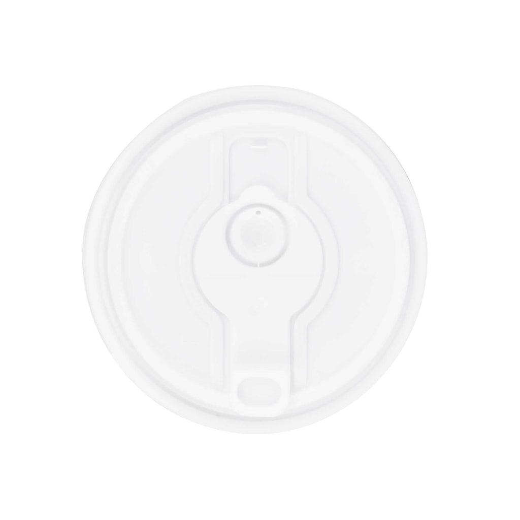 Restpresso White Plastic 2-in-1 Straw or Sippy Coffee Cup Lid - with Detachable Double Plug, Fits 8, 12, 16 and 20 oz - 500 count box