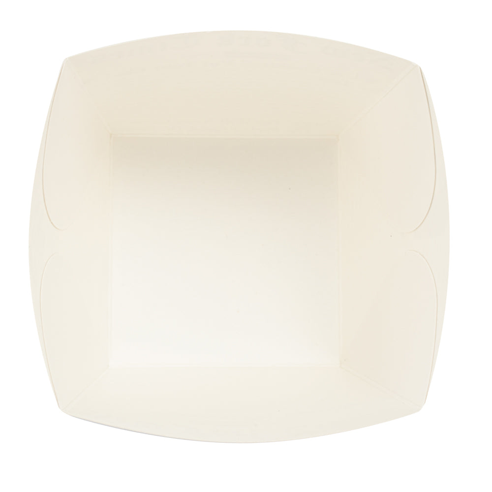 Bio Tek Square Newsprint Paper Snack Box - 4 1/4" x 4 1/4" x 3 1/4" - 200 count box
