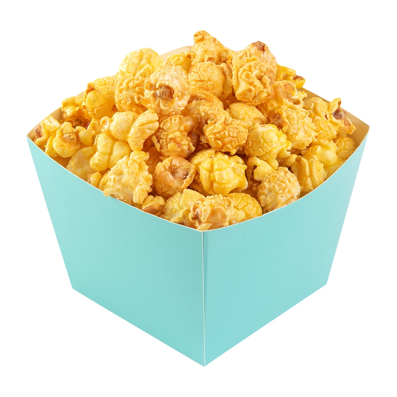 Bio Tek Square Turquoise Paper Snack Box - 4 1/4" x 4 1/4" x 3 1/4" - 200 count box