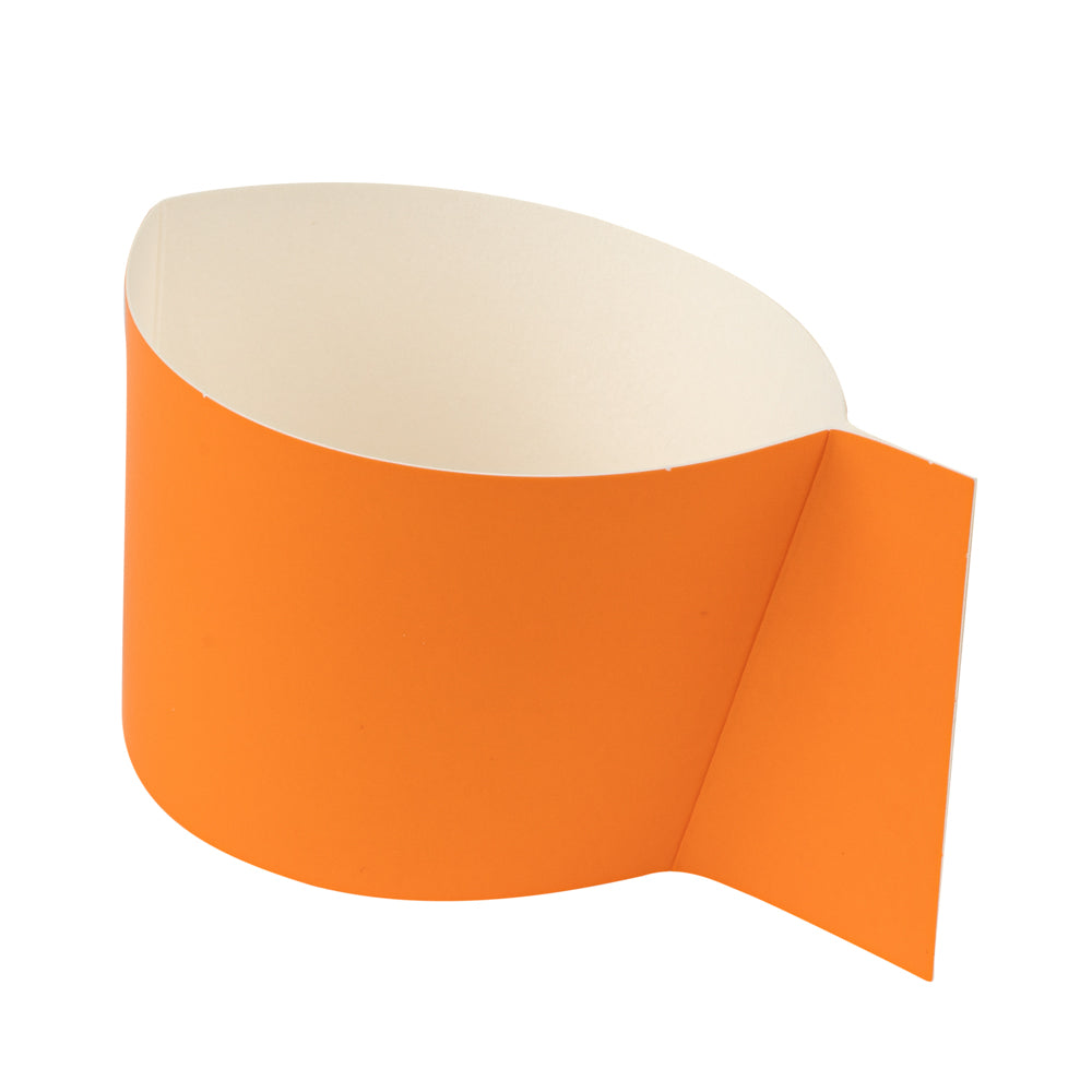 Restpresso Orange Paper Coffee Cup Sleeve - with Handle, Fits 12 / 16 / 20 oz Cups - 50 count box