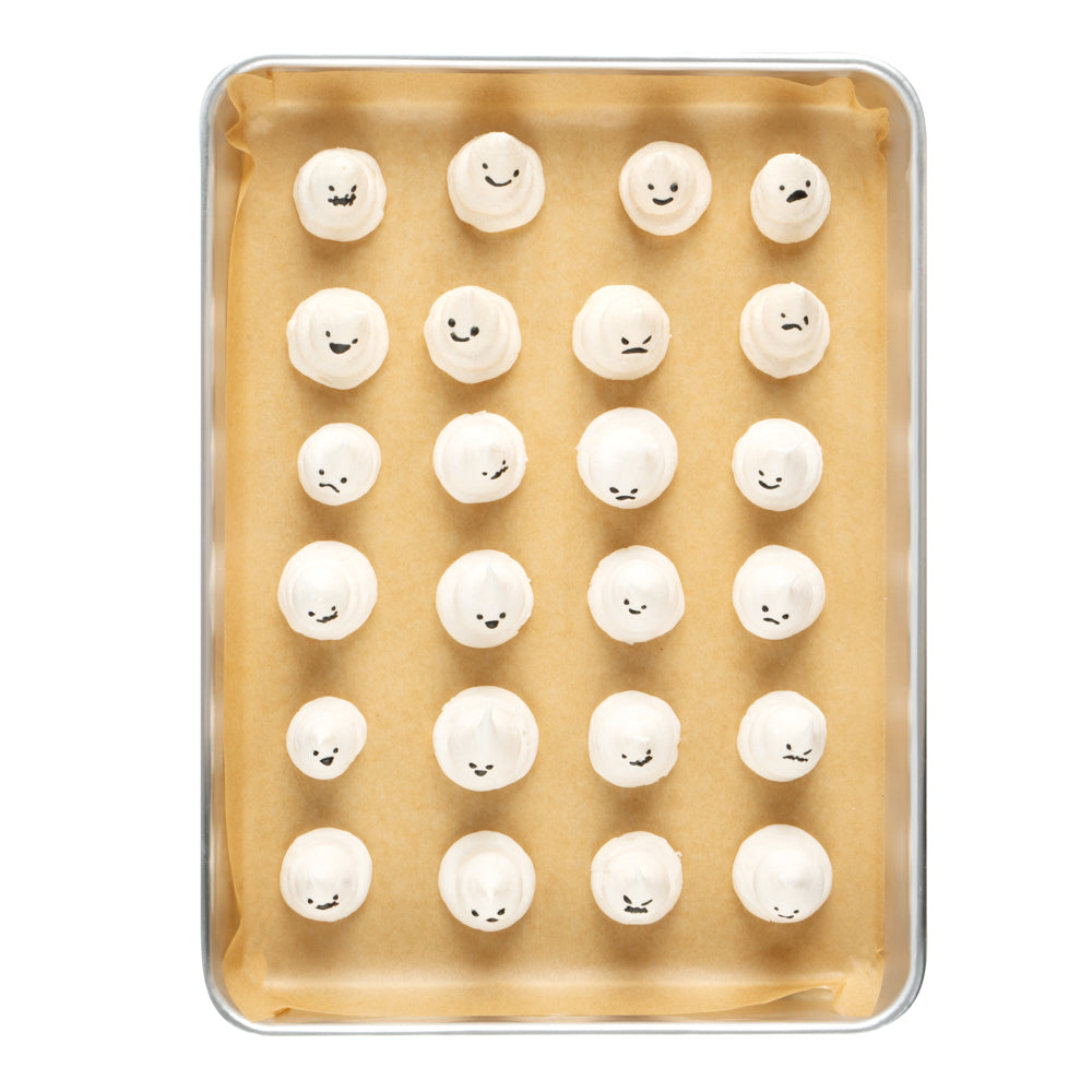 Pastry Tek Unbleached Parchment Paper Quarter Size Sheet Pan Liner - Silicone Coated - 9" x 13" - 200 count box