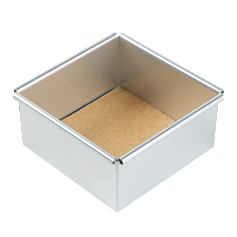 Pastry Tek Unbleached Parchment Paper Baking Sheet - Precut, Silicone Coated - 4" x 4" - 1000 count box