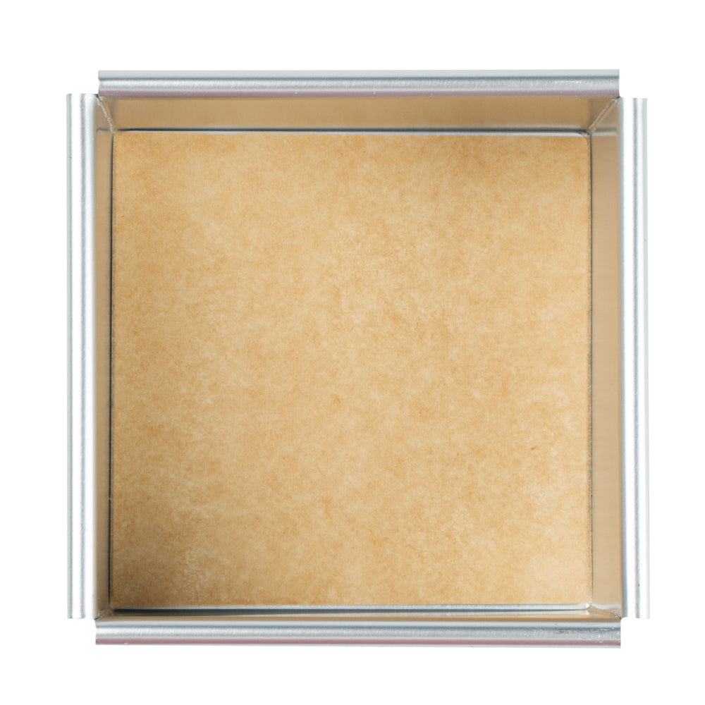 Pastry Tek Unbleached Parchment Paper Baking Sheet - Precut, Silicone Coated - 4" x 4" - 1000 count box