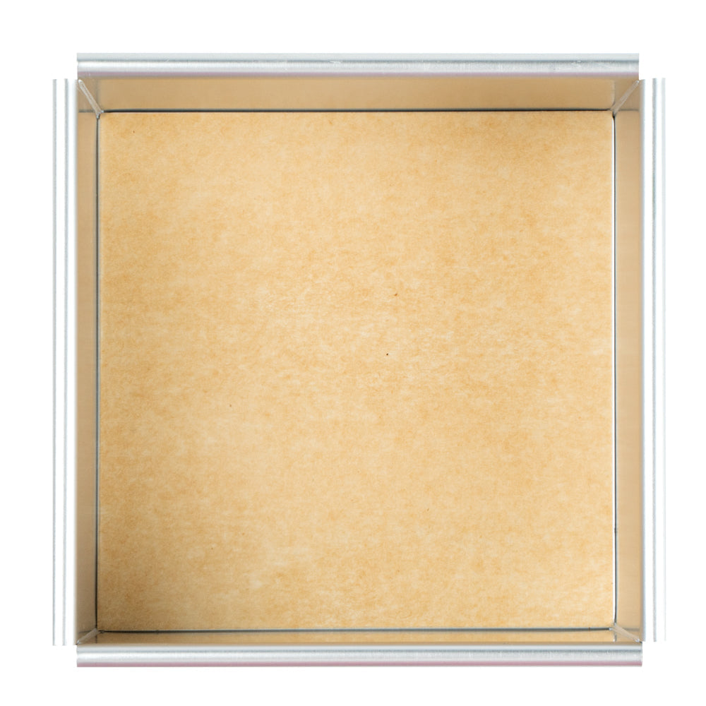 Pastry Tek Unbleached Parchment Paper Baking Sheet - Precut, Silicone Coated, Compostable - 5" x 5" - 200 count box