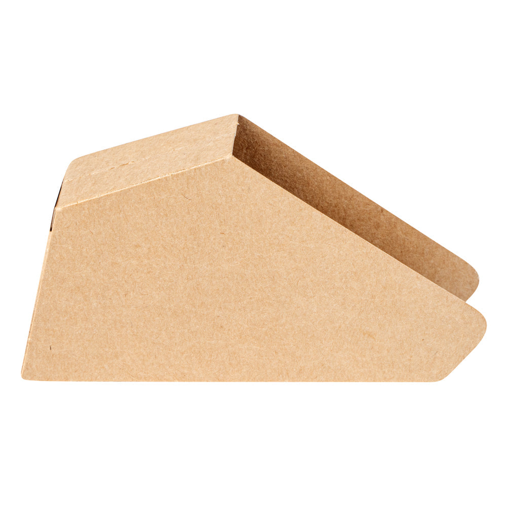 Bio Tek Kraft Paper Small Taco Holder - Greaseproof - 4" x 1 1/4" x 2 1/4" - 200 count box