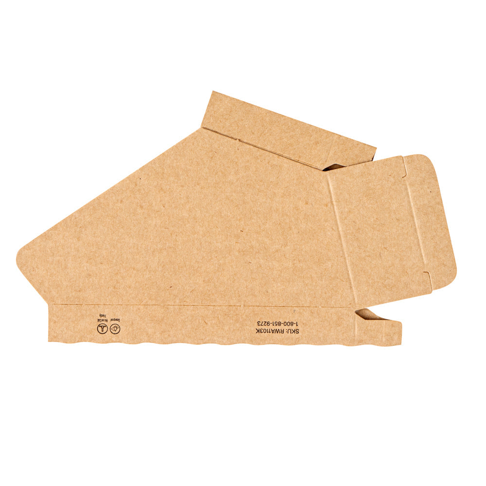 Bio Tek Kraft Paper Small Taco Holder - Greaseproof - 4" x 1 1/4" x 2 1/4" - 200 count box