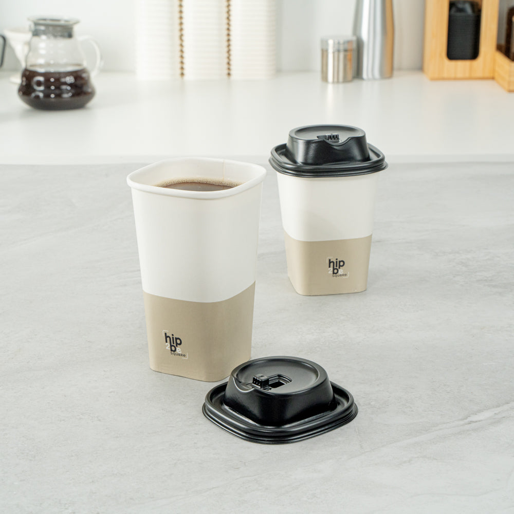 Hip 2 Be Square Black Plastic Sippy Cup Lid - Fits 12, 16 and 22 oz - 25 count box