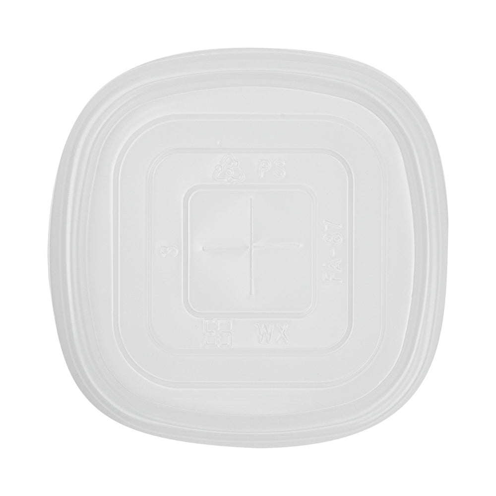 Hip 2 Be Square Frosted Plastic Straw Lid - Fits 12, 16 and 22 oz - 25 count box