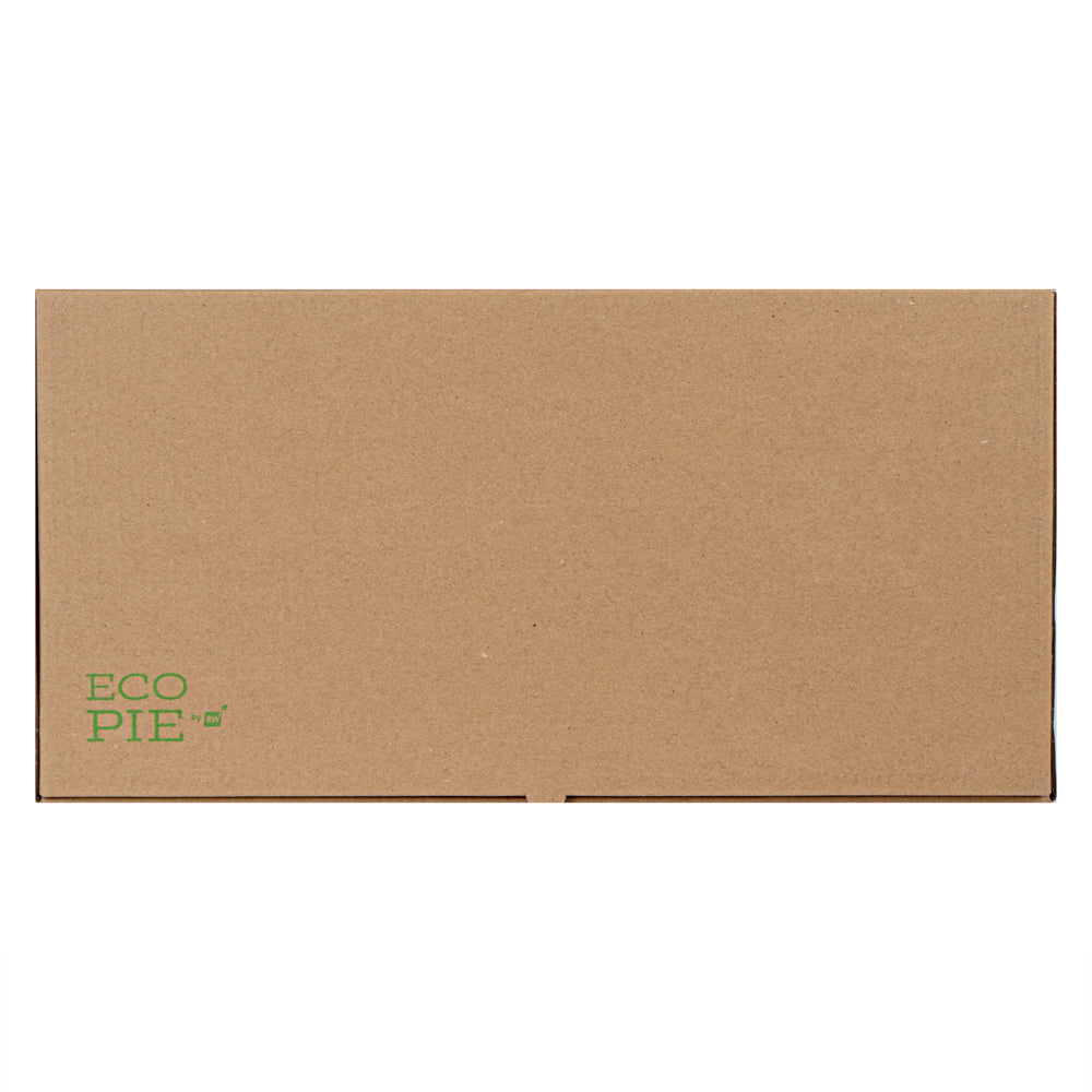 Eco Pie Kraft Paper Corrugated Flatbread Box - 16" x 8" x 1 1/2" - 50 count box