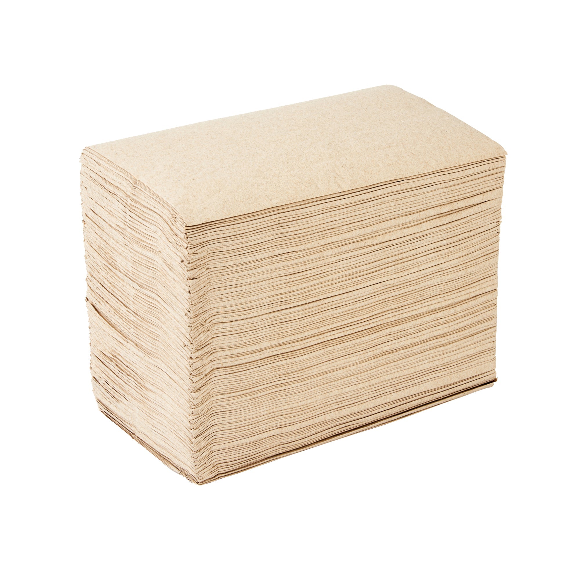 Saving Nature Rectangle Kraft Paper Dinner Napkin - 2-Ply - 17" x 15" - 3000 count box